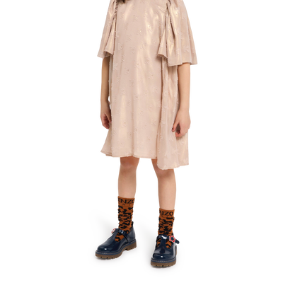 Vestito in jacquard lam&eacute; KENZO KIDS BAMBINA