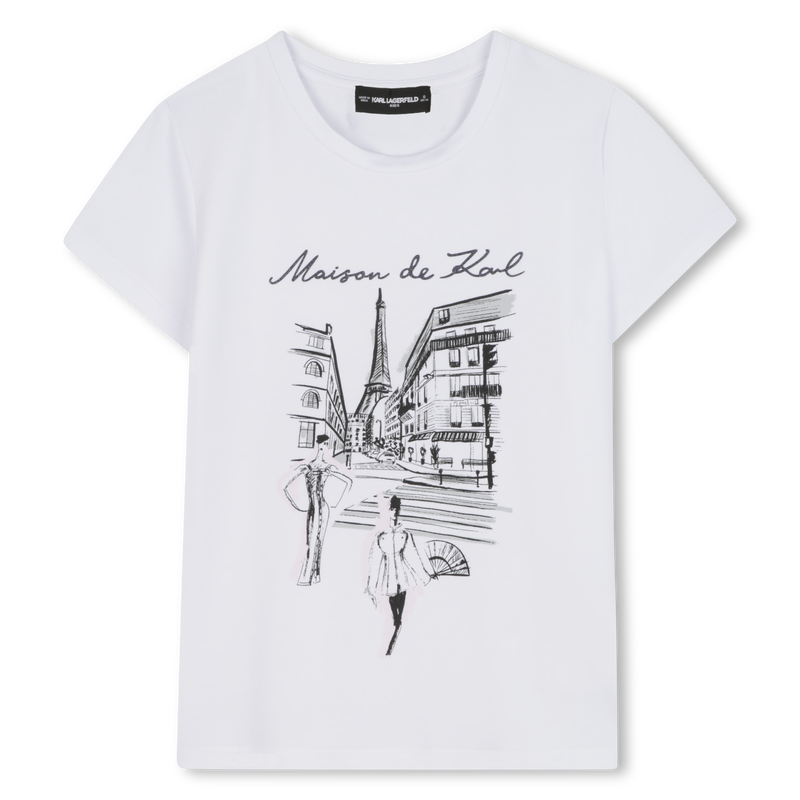 T-shirt a maniche corte KARL LAGERFELD KIDS 
                        BAMBINA