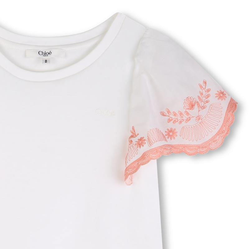 T-SHIRT CON MANICHE A PALLONCINO CHLOE 
                        BAMBINA
