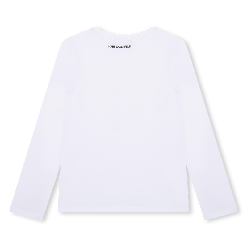 Karl-And-Choupette Graphic Tee KARL LAGERFELD KIDS 
                        BAMBINA
