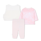 Set pantaloni, gilet e maglietta BOSS 
                    BAMBINA