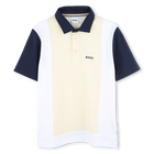 Polo a maniche corte in cotone BOSS 
                    RAGAZZO