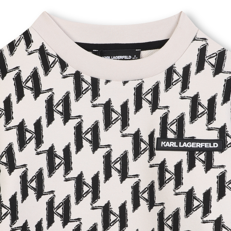 Felpa in pile KARL LAGERFELD KIDS 
                        RAGAZZO