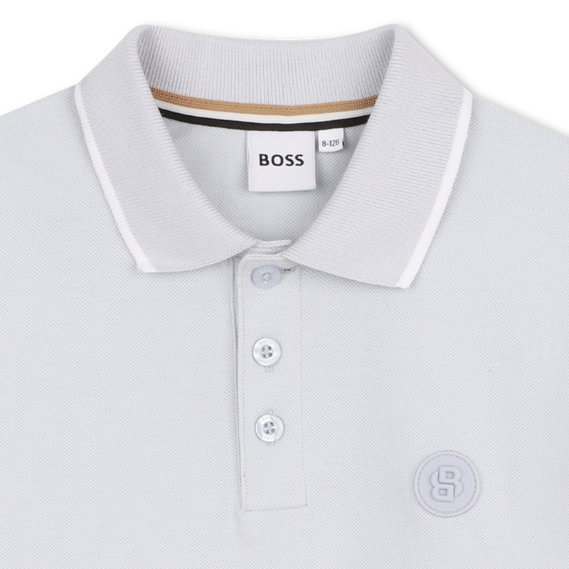 POLO A MANICHE CORTE BOSS 
                        RAGAZZO