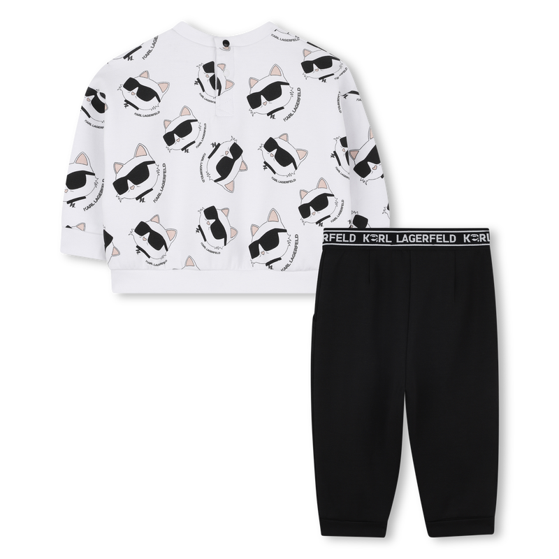 Set felpa e pantaloni KARL LAGERFELD KIDS 
                        BAMBINA