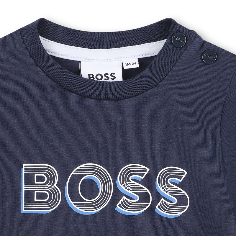 T-shirt con stampa logo BOSS 
                        RAGAZZO
