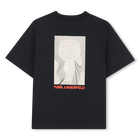 T-shirt in jersey di cotone pesante KARL LAGERFELD KIDS 
                    RAGAZZO