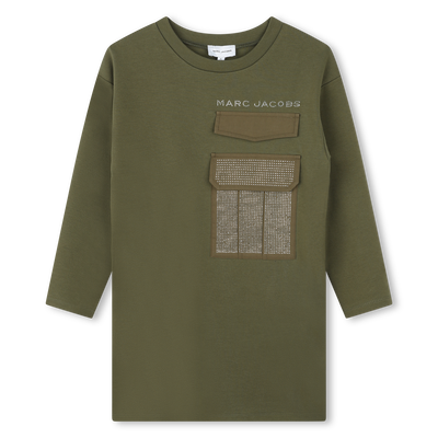 Long-Sleeved Cotton Dress MARC JACOBS BAMBINA