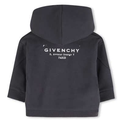 FELPA CON CAPPUCCIO E ZIP GIVENCHY RAGAZZO