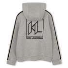 Felpa con cappuccio e zip KARL LAGERFELD KIDS 
                    RAGAZZO