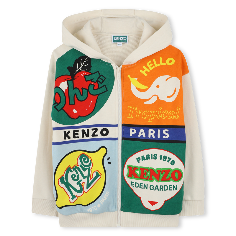 Felpa con zip e cappuccio KENZO KIDS 
                        UNISEX