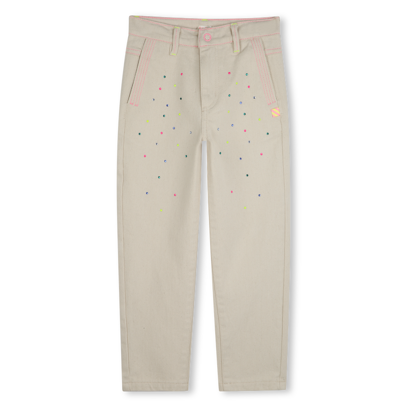 Pantaloni cotone con borchie BILLIEBLUSH 
                        BAMBINA