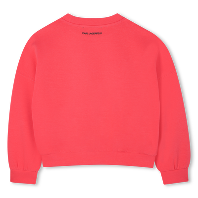 Felpa in doppio jersey KARL LAGERFELD KIDS BAMBINA