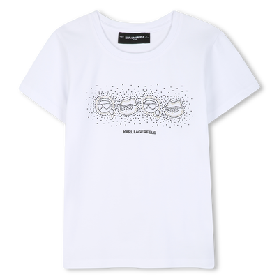 T-shirt a maniche corte KARL LAGERFELD KIDS BAMBINA