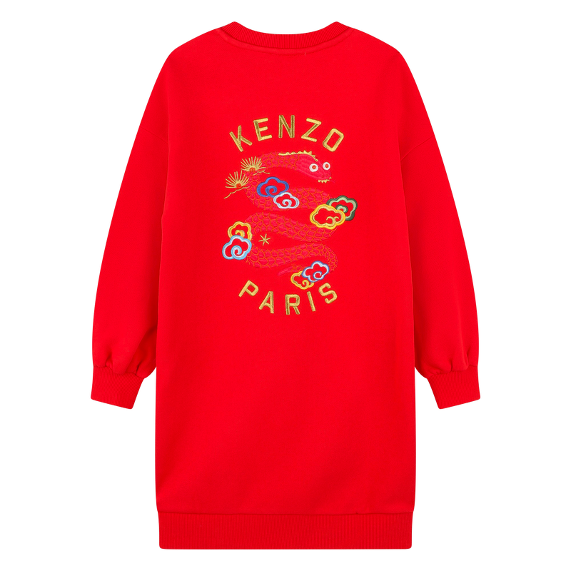 Abito dritto con ricamo KENZO KIDS 
                        BAMBINA