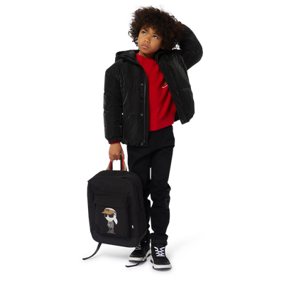 High-Top Leather Sneakers KARL LAGERFELD KIDS RAGAZZO