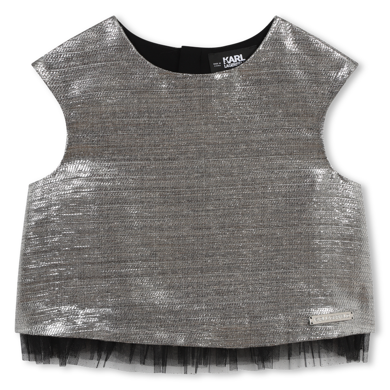 Top senza maniche con zip KARL LAGERFELD KIDS 
                        BAMBINA