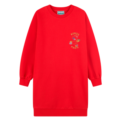 Abito dritto con ricamo KENZO KIDS BAMBINA