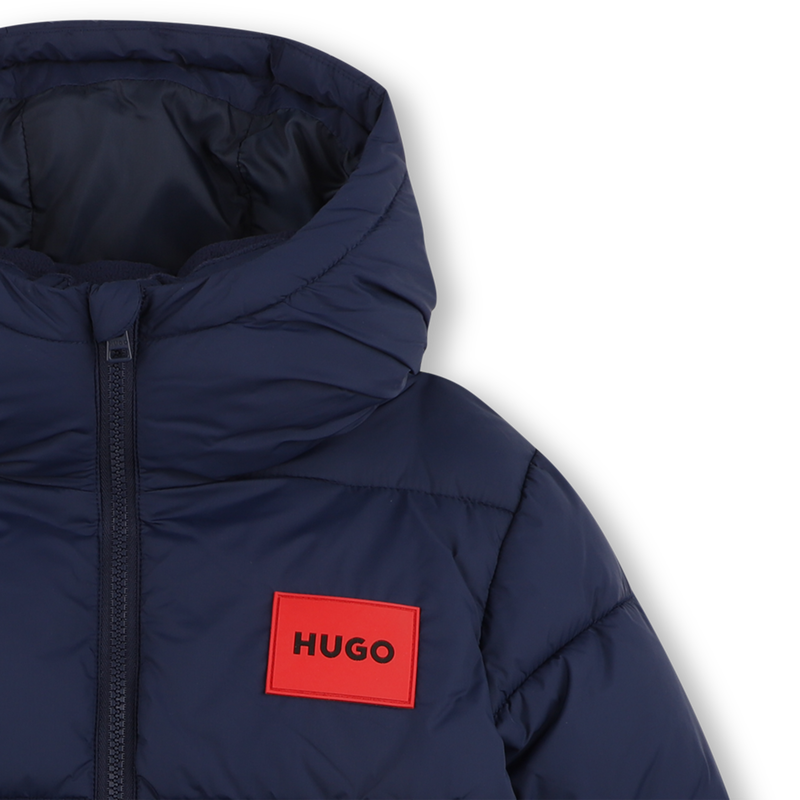 Giacca a vento con cappuccio HUGO 
                        RAGAZZO