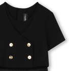 Abito da cerimonia bimateriale KARL LAGERFELD KIDS 
                    BAMBINA