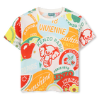 T-shirt cotone maniche corte KENZO KIDS 
                    RAGAZZO