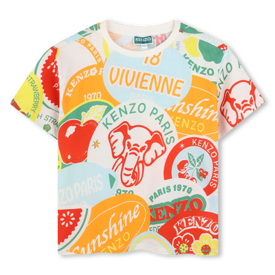 T-shirt cotone maniche corte KENZO KIDS RAGAZZO