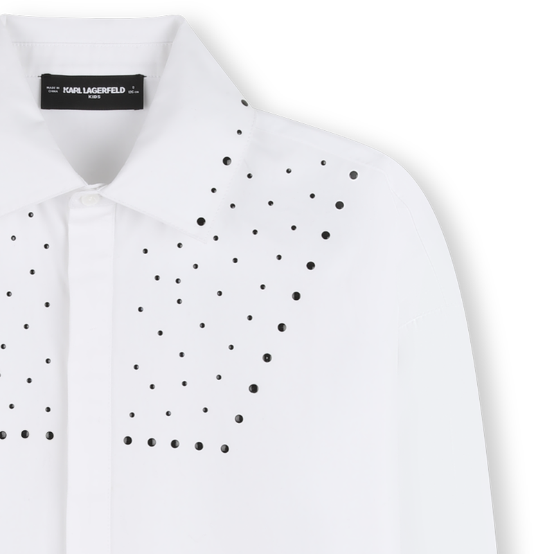 ABITO CHEMISIER A MANICHE LUNGHE KARL LAGERFELD KIDS 
                        BAMBINA