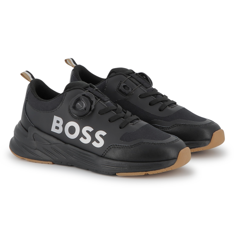 Sneakers con lacci elasticizzati BOSS 
                        RAGAZZO