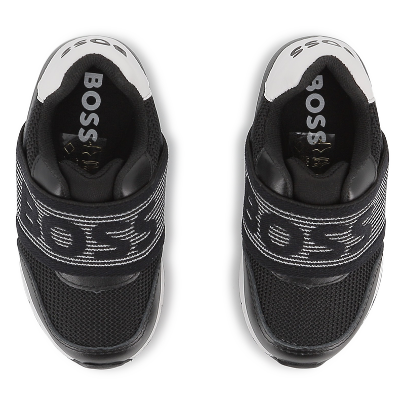 SNEAKERS IN PELLE DI VACCHETTA BOSS 
                        RAGAZZO