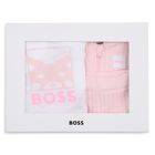 Set cardigan + pantaloni + t-shirt BOSS 
                    BAMBINA