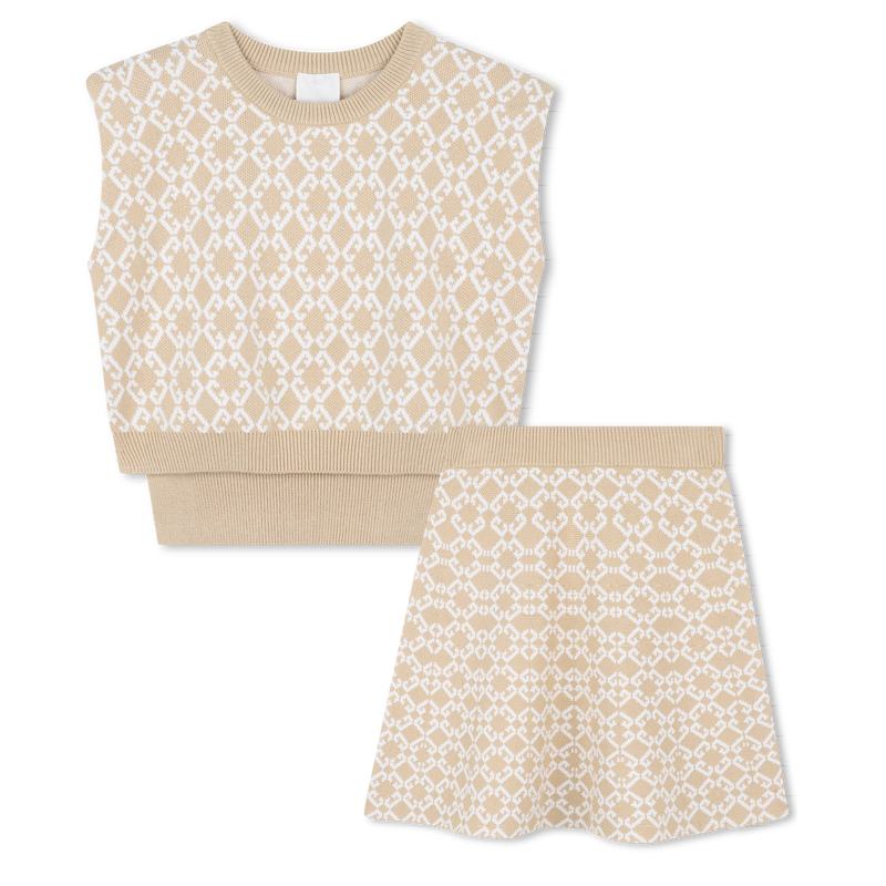 Set maglione e gonna a pieghe GIVENCHY 
                        BAMBINA