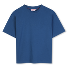 T-shirt a maniche corte, BLU, hi-res