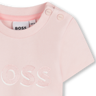T-shirt con stampa lucida BOSS 
                    BAMBINA