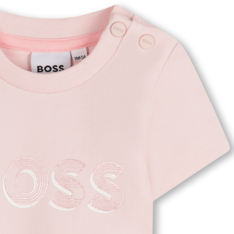 T-shirt con stampa lucida BOSS 
                        BAMBINA