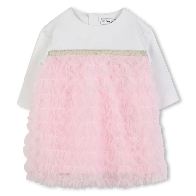 Abito da cerimonia in cotone KARL LAGERFELD KIDS BAMBINA