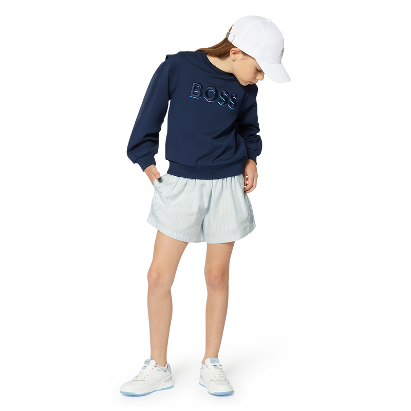 Sneakers con lacci bimateriali BOSS 
                        BAMBINA