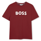 T-shirt a maniche corte, ROSSO SCURO, hi-res