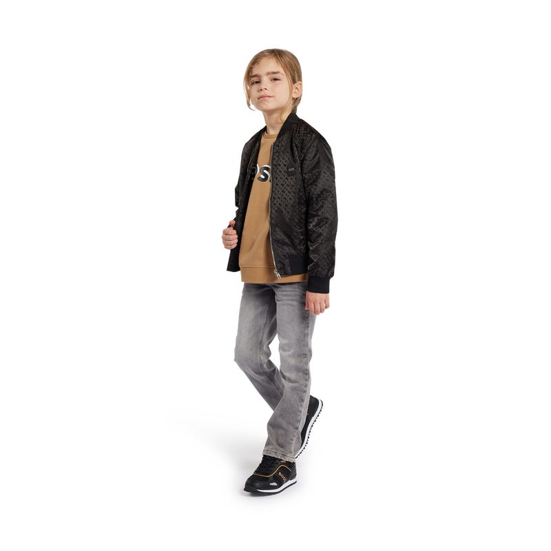 Sneakers stringate con pelle