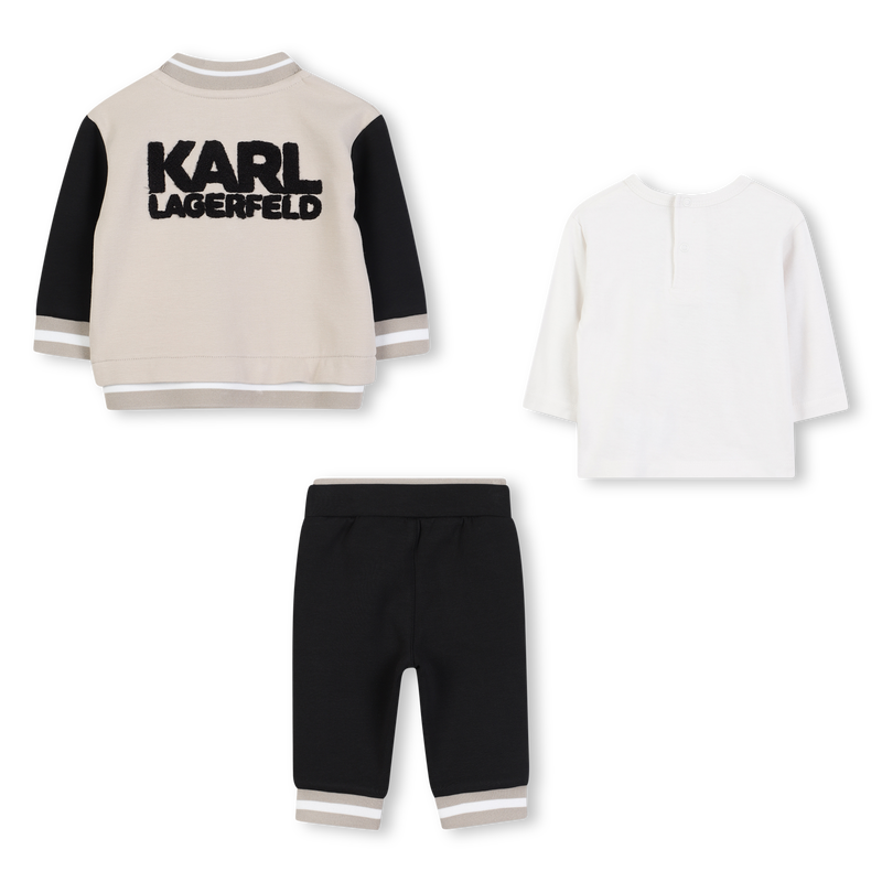 Set cardigan e pantaloni in doppia jersey KARL LAGERFELD KIDS 
                        RAGAZZO