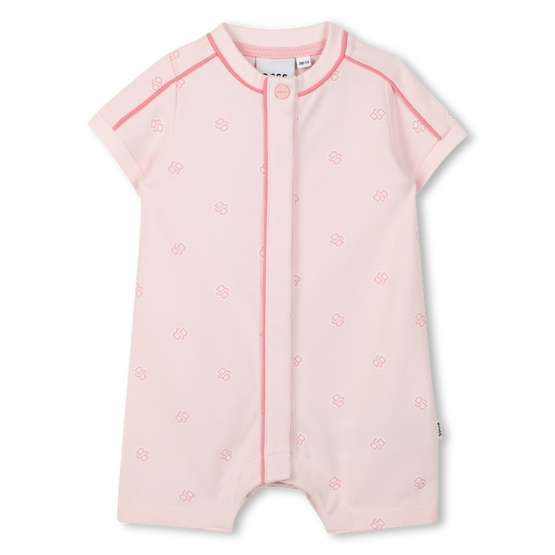 Tutina corta intera stampata BOSS 
                        BAMBINA