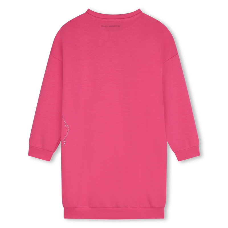 Abito dritto con strass KARL LAGERFELD KIDS 
                        BAMBINA