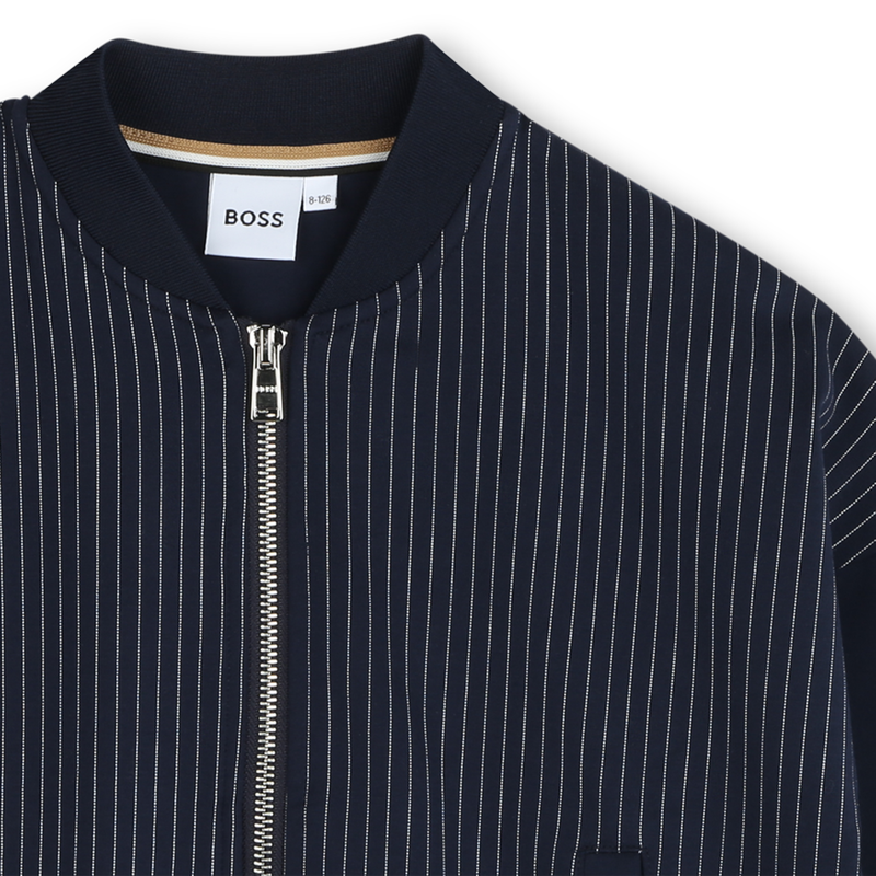 Cardigan con zip e tasche BOSS 
                        BAMBINA