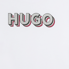 T-shirt con stampa logo HUGO 
                    BAMBINA
