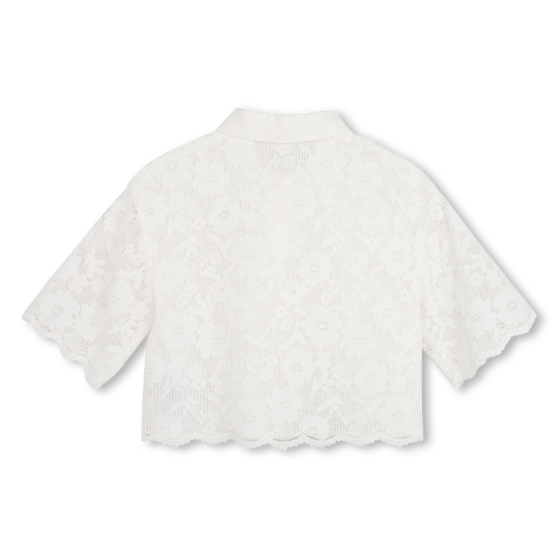 CAMICIA A MANICHE CORTE MICHAEL KORS 
                        BAMBINA