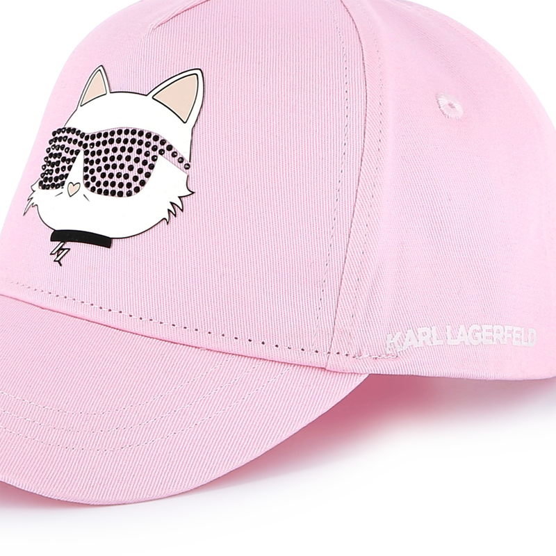 Cappello regolabile in cotone KARL LAGERFELD KIDS 
                        BAMBINA