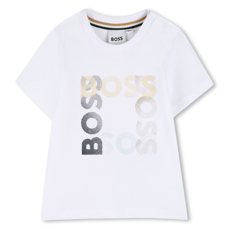 T-SHIRT A MANICHE CORTE BOSS 
                        RAGAZZO