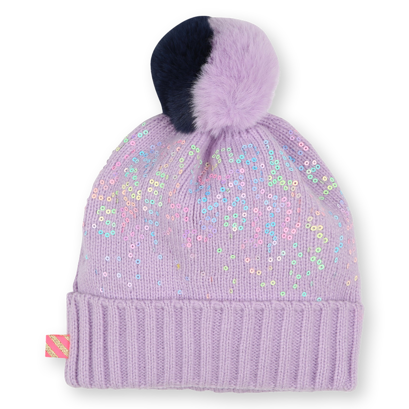 Cappello pompon e paillettes BILLIEBLUSH 
                        BAMBINA