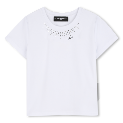 T-SHIRT MANICA CORTA KARL LAGERFELD KIDS BAMBINA