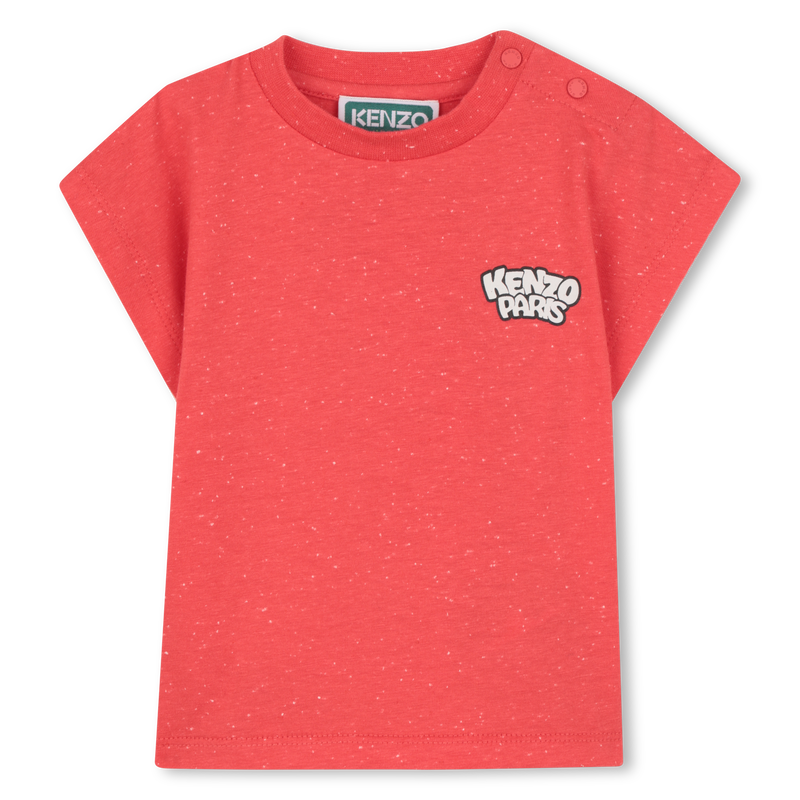 T-SHIRT CON APERTURA CON BOTTONE A PRESSIONE KENZO KIDS 
                        BAMBINA
