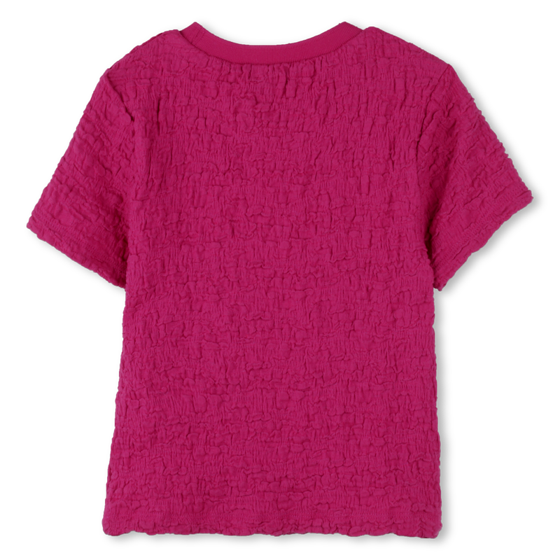 T-shirt goffrata maniche corte DKNY 
                        BAMBINA